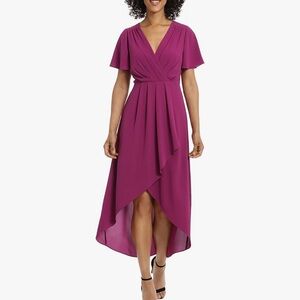 Maggy London Fuchsia High Low Dress
